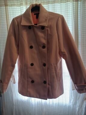 Forever 21 Blush Pink Double-Breasted Peacoat